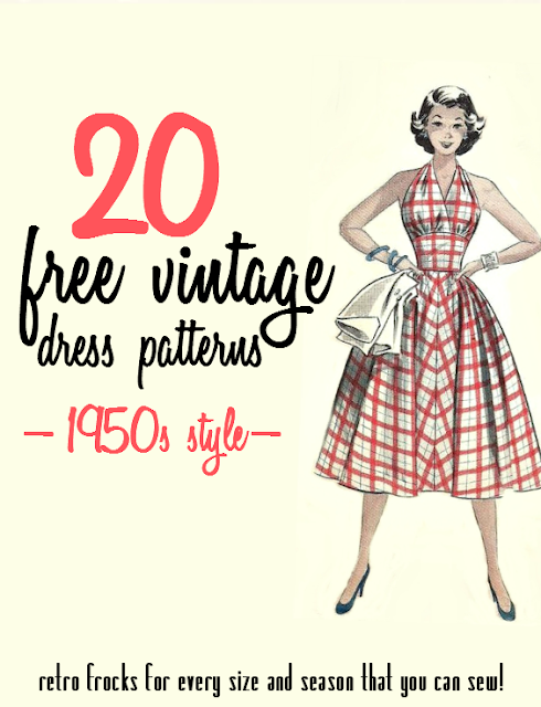 20 Free 1950s Style Dress Patterns