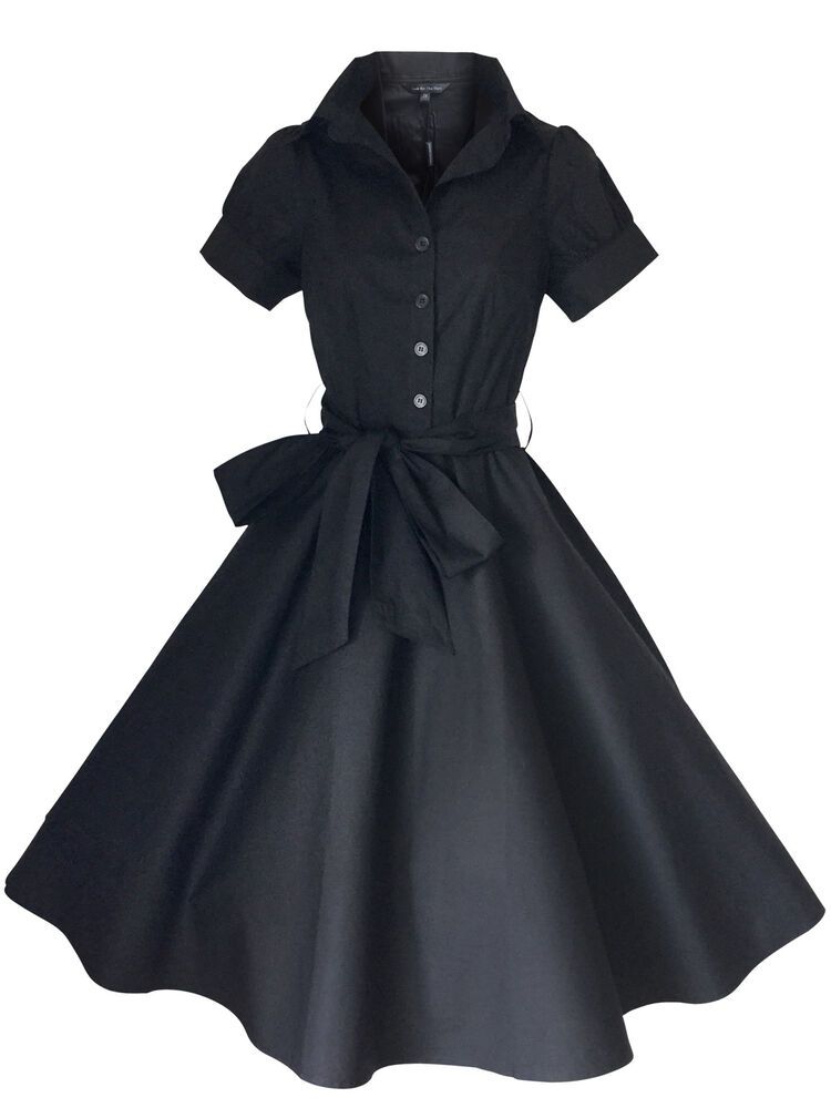 50’S 40’S STYLE ROCKABILLY PINUP SWING  EVENING PARTY TEA DRESS SIZES 6 – 20for a Stunning Look 20