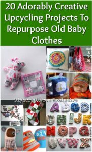 20 Adorably Creative Upcycling Projects To Repurpose Old Baby Clothes