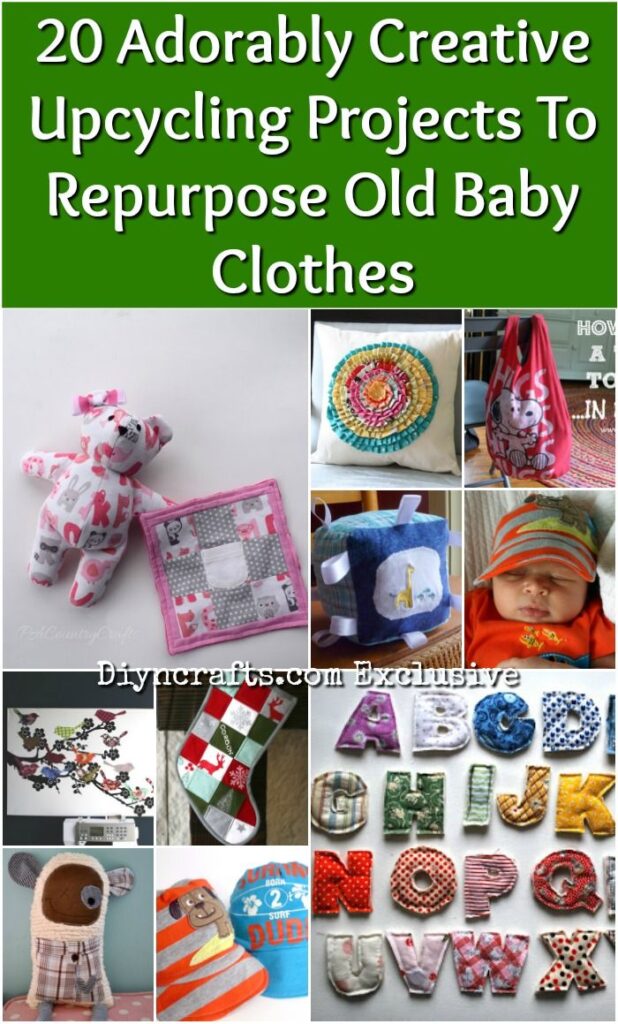20 Adorably Creative Upcycling Projects To Repurpose Old Baby Clothes