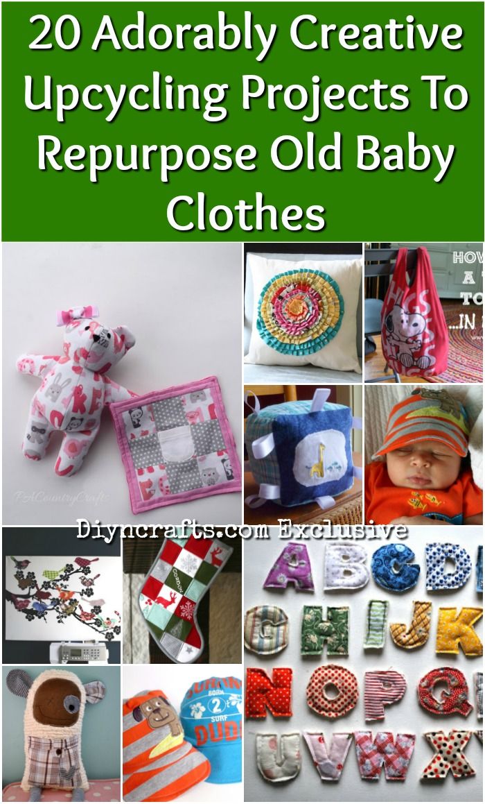 20 Adorably Creative Upcycling Projects To Repurpose Old Baby Clothes
