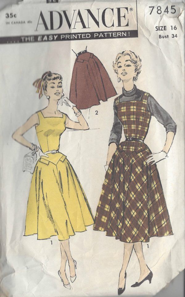 1950s Vintage Sewing Pattern B34\