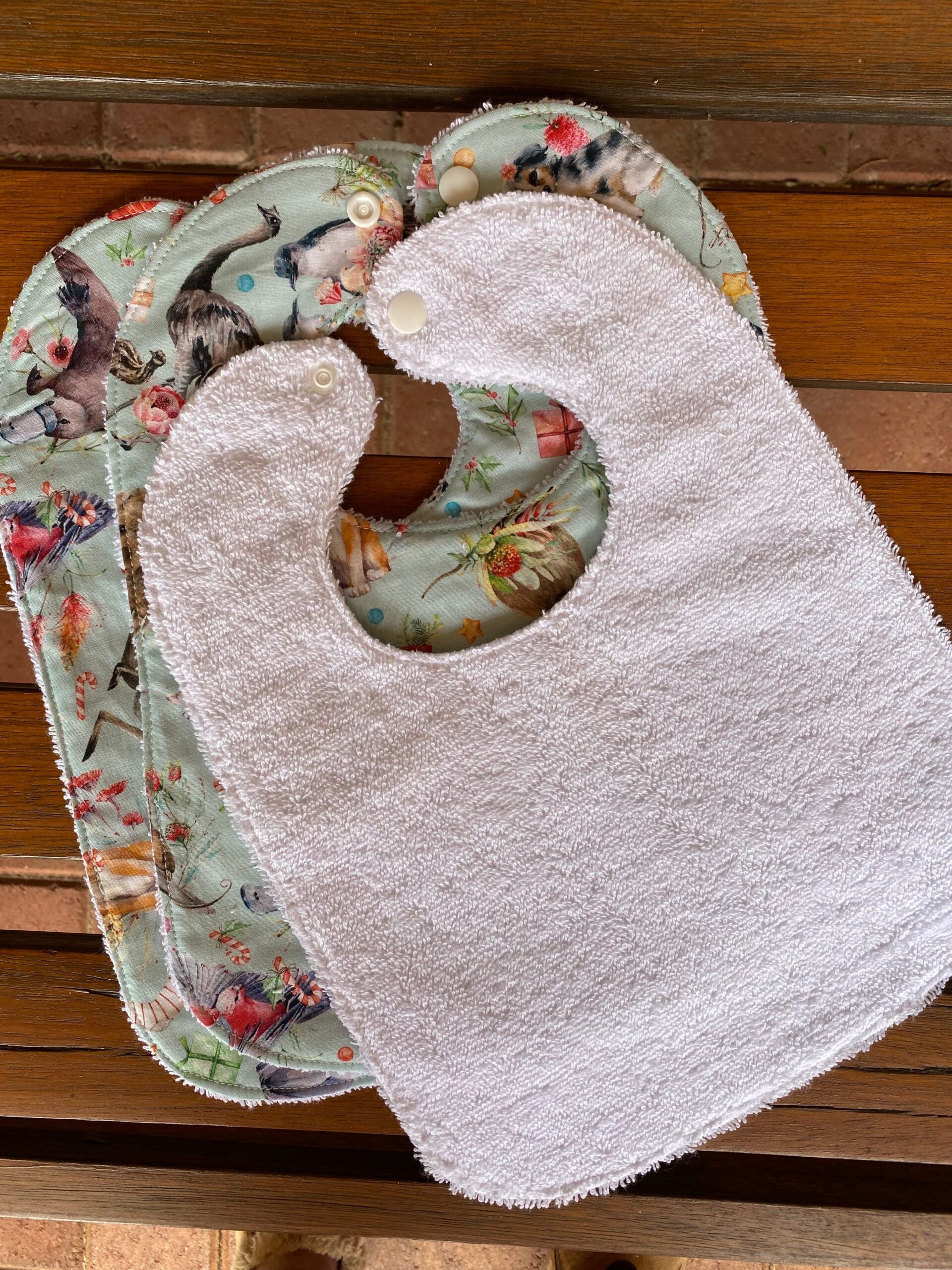 Baby bib Australiana Christmas