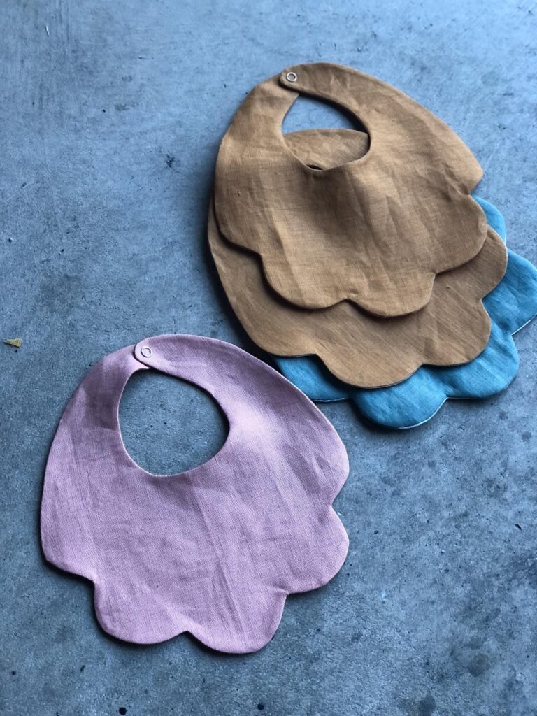 Baby Jakobsmuschel Lätzchen Set PDF Schnittmuster + Projektor-Datei