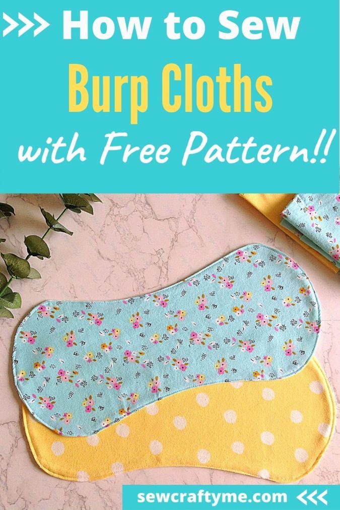 10 Minute Burp Cloth Sewing Pattern