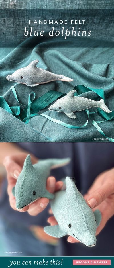 Felt Dolphins DIY Pattern & Tutorial – Lia Griffith