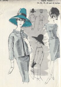 1960s Vintage Sewing Pattern B36″ DRESS & JACKET (1068R) – The Vintage Pattern Shop