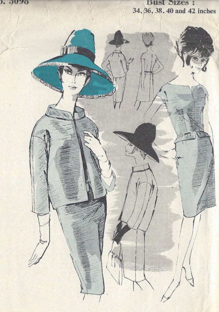 1960s Vintage Sewing Pattern B36″ DRESS & JACKET (1068R) – The Vintage Pattern Shop