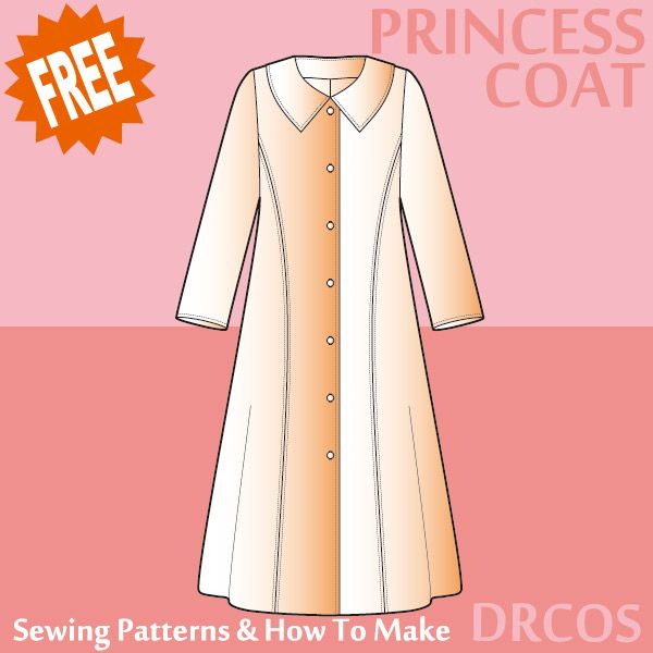Princess coat Sewing Patterns | DRCOS Patterns & How To Make