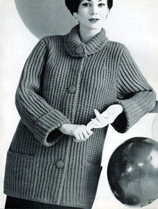 Car Coat Pattern #736-29 | Knitting Patterns