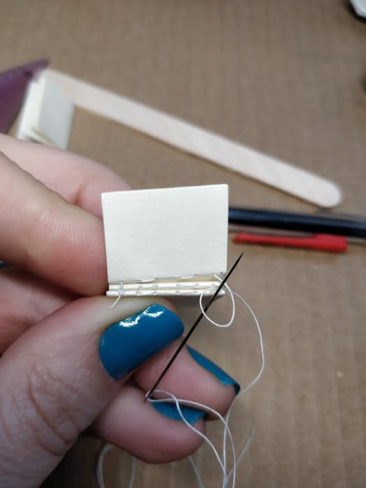 Miniature Hand-bound Book Earrings