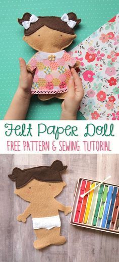 Felt Paper Doll Tutorial + Pattern