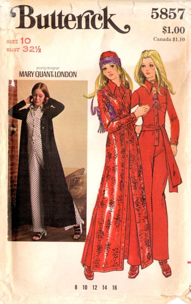 1970s Butterick 5857 Vintage Sewing Pattern Misses Jumpsuit Coat Designer Mary Quant Mod Boho Size 10 Bust 32-1/2 – Etsy Canada