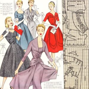PDFs of vintage 50s pattern drafting system – instant download – Winter 1957