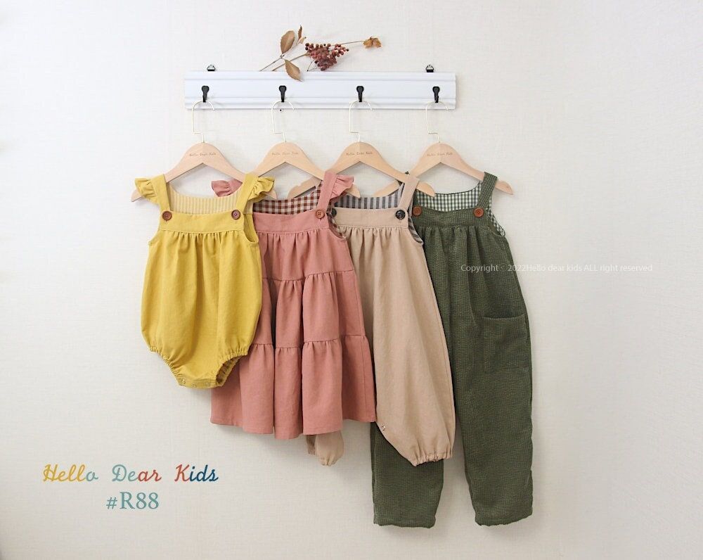 R88/PDF Sewing Pattern/a4letter,a0 Format/layer Pattern/4 Bundle Dress, Pants, Romper/baby and Kids Sewing Pattern/3m12y – Etsy Australia