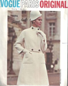1966 Vintage VOGUE Sewing Pattern B34 COAT & DRESS (1783R) By JACQUES GRIFFE | eBay