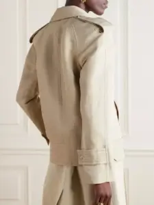 Canvas trench coat