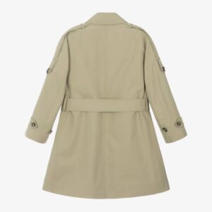 BOYS CLASSIC BEIGE COTTON OVERCOAT