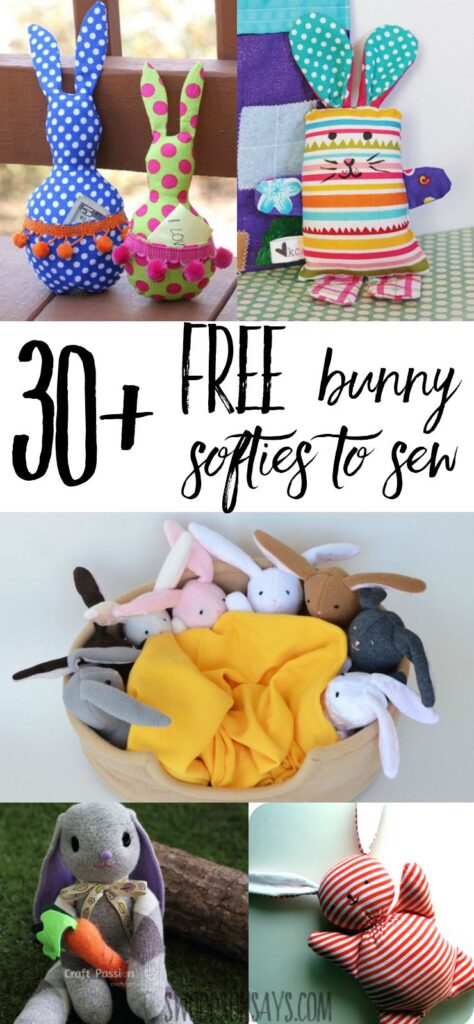 50+ Stuffed bunny sewing patterns – Swoodson Says