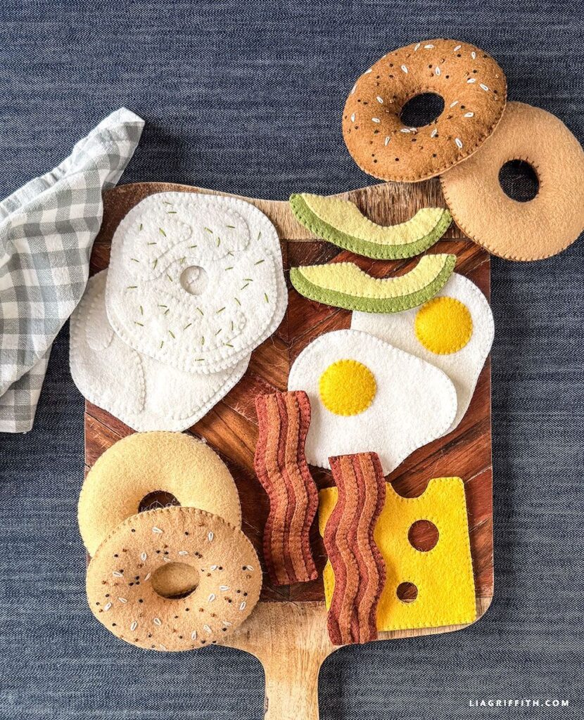 Cute Felt Breakfast Food