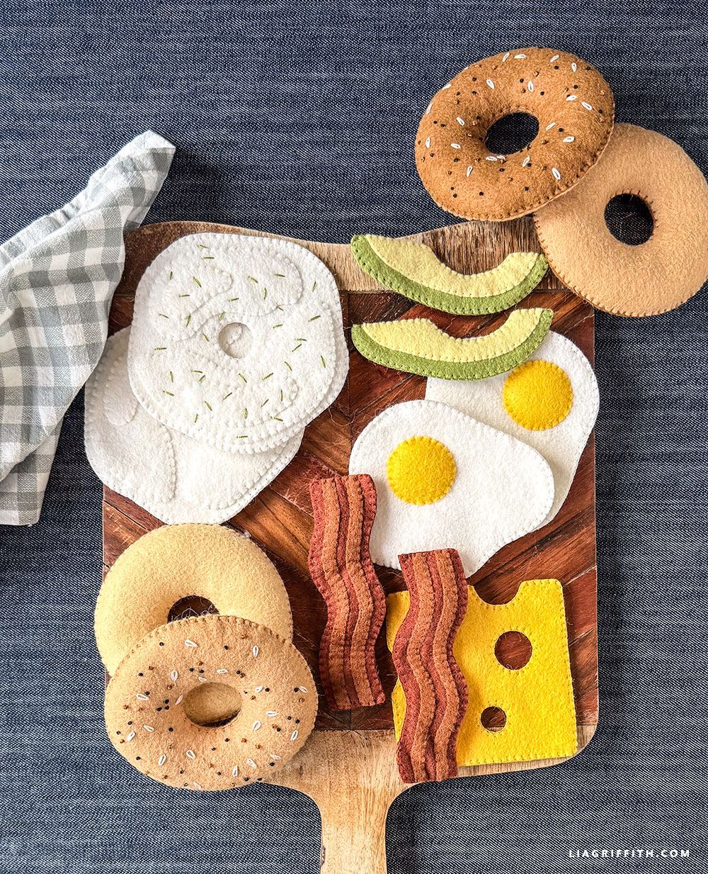 Cute Felt Breakfast Food