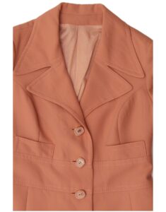 Vintage Womens Trench Coat UK 14 Medium Orange