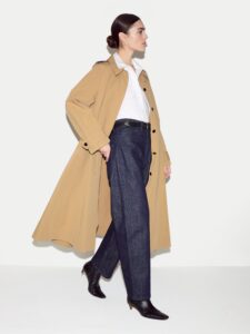 Naya Cotton A-line Trench Coat | Stone – S/M / Stone