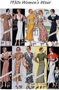 1930’s women’s wear