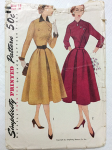 RARE Vintage Ca. 1952 Simplicity 8493 Womens 1 Piece Dress Sewing Pattern size 18 Bust 36mostly Cut and Complete – Etsy