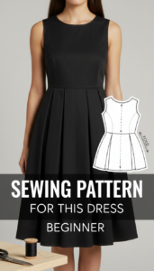 Vintage Wrap Dress Sewing Pattern | DIY Handmade Dress