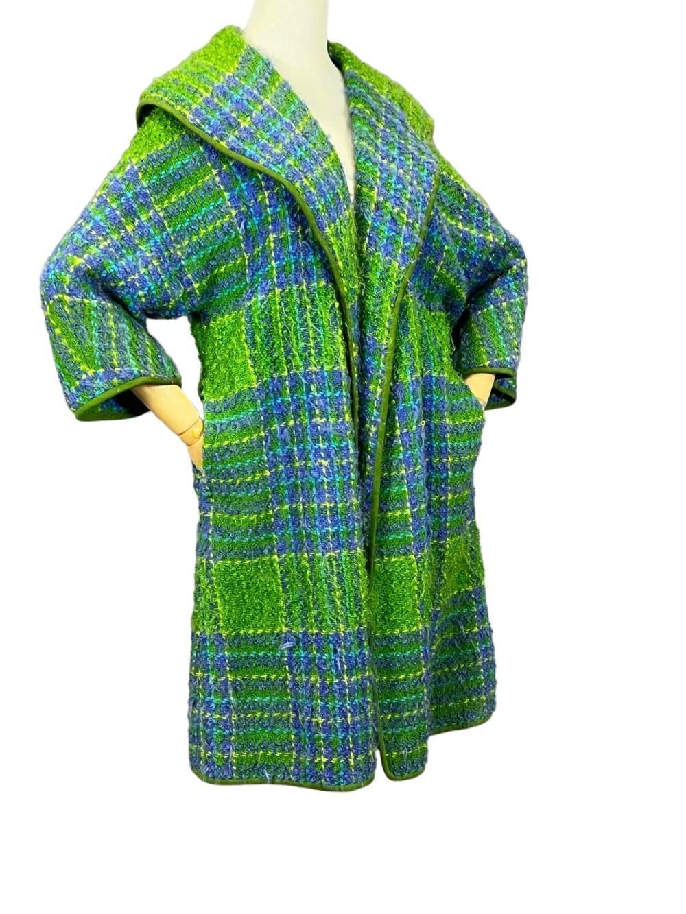 Sold at Auction: 1960’s Sills & Co. Bonnie Cashin Plaid Wool Coat