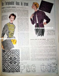 “Mon Ouvrage 1950” 33 patrons gratuits COUTURE, TRICOT, CROCHET