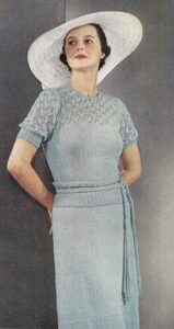 Tea Dress Vintage Knitting Pattern 430 – Etsy