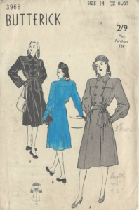1940s WW2 Vintage Sewing Pattern B32 COAT (1084)   | eBay