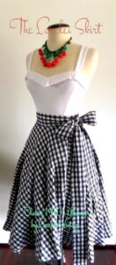 Falda cruzada estilo glamuroso de los años 50 con escote redondo y lazo encantador de Lorelei’s Vintage. Hecha a pedido en 12 colores – Etsy México