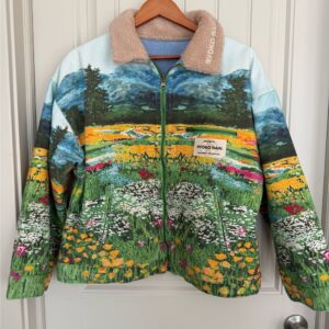 Ryoko Rain Valley Of Flowers Work Jacket | Color: Blue/Green | Size: S