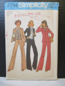 Simplicity Pattern 7214 Miss Jacket Pants Vest Shirt Ascot Size 12 Uncut Vintage | eBay