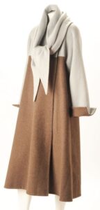 Pauline Trigere 1980s Coat with Matching Scarf