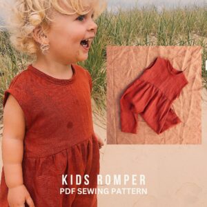 Romper-Schnittmuster: Anfängerfreundliches PDF (Newborn bis 6 Jahre) | Maschenware oder Webware