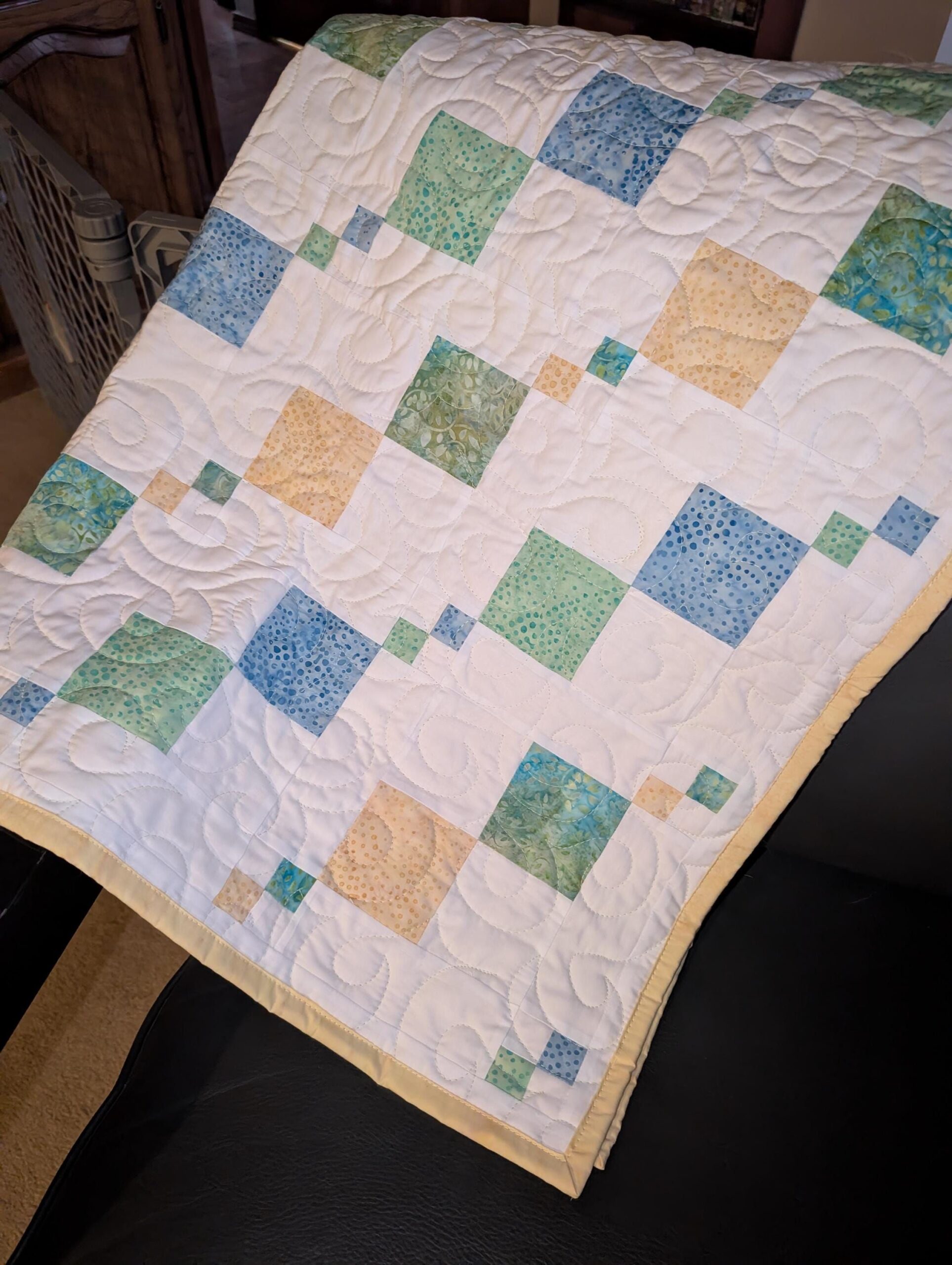 Muster nur – Simply Sweet Baby Quilt, 43 Zoll x 43 Zoll, Tummy Time Spielmatte, Baby’s erste Quilt, entzückendes Babypartygeschenk