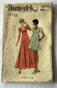 Butterick 6950 Sewing Pattern Vintage 70s Dress with Raised Waist – 16 Bust 38”  | eBay UK