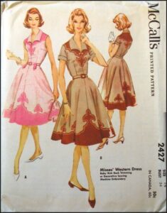 Vintage 1960 Rockabilly Dress Pattern