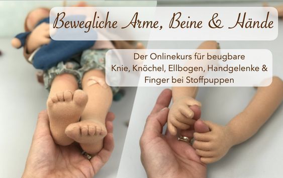 Tutorial: Zehen nähen bei Puppenfüßen