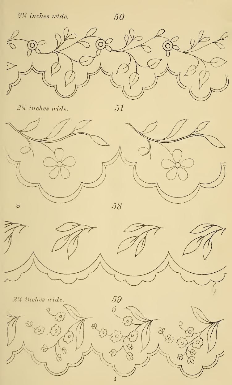 220 Vintage Embroidery Patterns Published 1880: eBook Instant Download