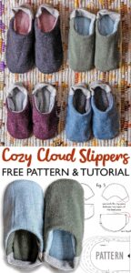 Cozy Cloud Slippers Pattern & Tutorial