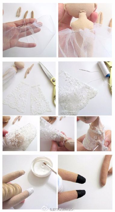 Noivinhos com molde e passo a passo