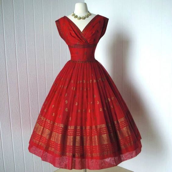 Vintage – Okay people, closing now with this awesome 1950’s dress by the New York designer Fred Perlberg (1901-1991)  💞  Thanks so much for visiting, wishing you all a nice weekend, and hope to see you again soon!   Your friend Jessie xxx | Facebook