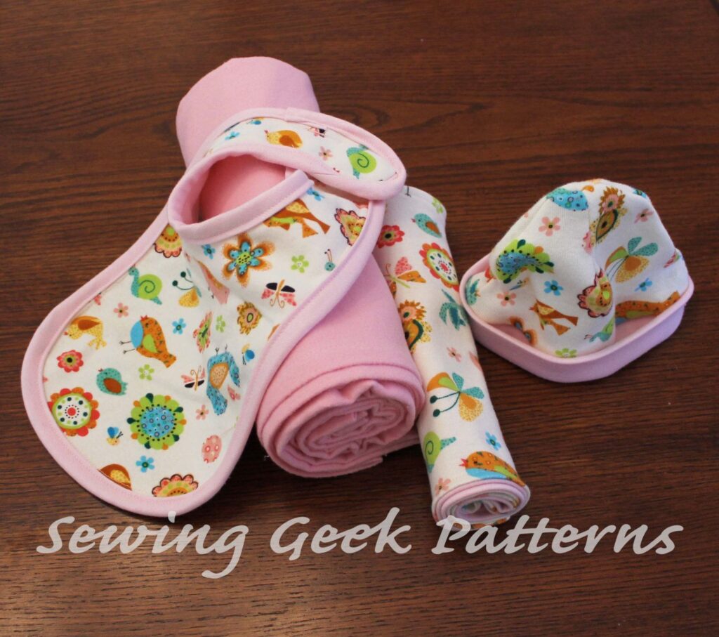 New Baby Gift Set – PDF Sewing Pattern. Receiving Blanket, Bib, Burp Cloth, Hat Gift Set. Baby Sewing Pattern. Easy Pattern. Size Newborn – Etsy UK