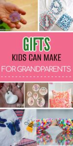 Kid-made DIY gifts for grandparents for Christmas