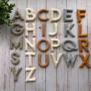 Letras de fieltro abecedario de fieltro abecedario – Etsy España